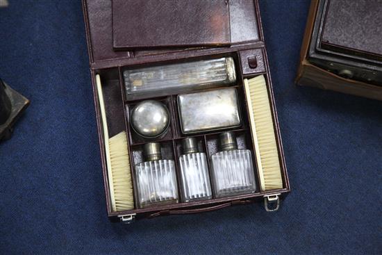 A 20th century Louis Vuitton travelling vanity case, 20.5in.